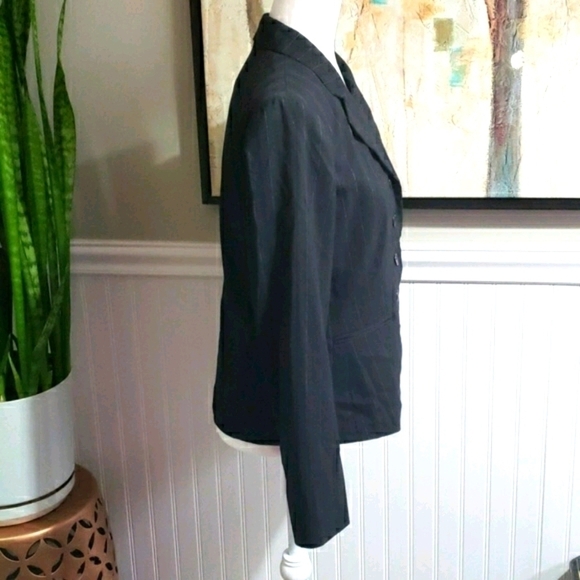 VAN HEUSEN Pin Stripe Blazer Black Size M - Picture 5 of 8